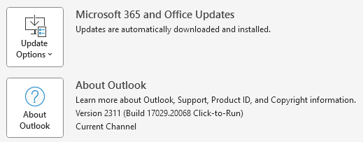 Microsoft Outlook > About Outlook
