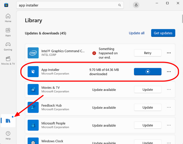Microsoft Store - App Library